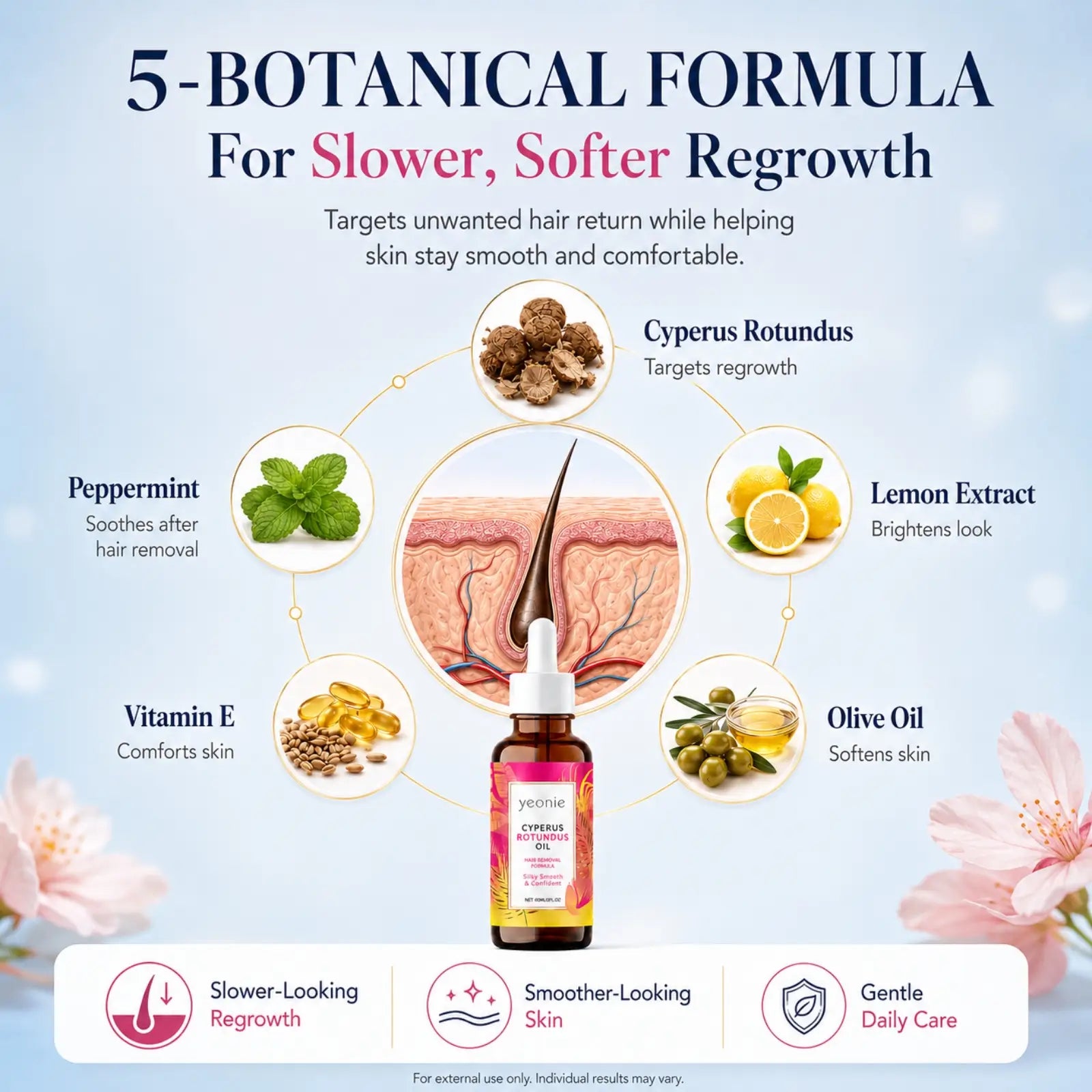 Yeonie Cyperus Rotundus Hair Reduction Serum